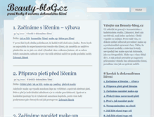 Tablet Screenshot of beauty-blog.cz